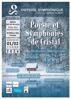 Affiche de Poésie et Symphonies de Cristal