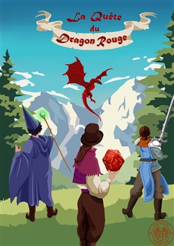 Affiche de La quête du dragon rouge