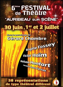 Affiche de 6ème Festival de Théâtre Auribeau sur Scène