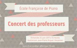 Affiche de Concert des professeurs