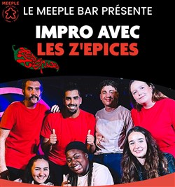 Affiche de Impro avec Les Z'épices au Meeple Bar