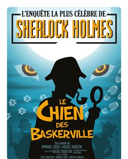 Affiche de Sherlock Holmes, le chien des Baskerville
