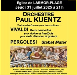 Affiche de Orchestre Paul Kuentz : Vivaldi / Pergolesi | Larmor Plage
