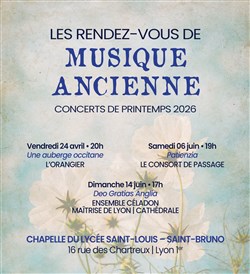 Affiche de Une auberge occitane par l'ensemble L'Orangier | Les Rendez-vous de musique ancienne