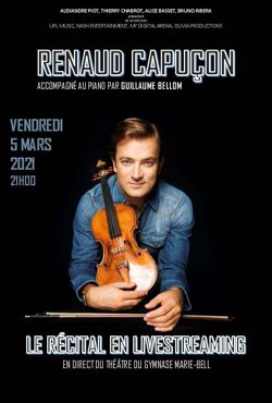 Affiche de Renaud Capuçon en concert Live Streaming