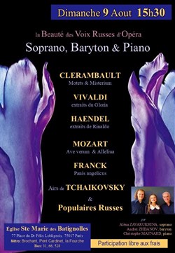 Affiche de La beauté des voix Russes d'Opéra