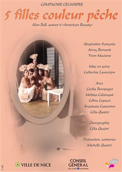 Affiche de Cinq filles couleur pêche