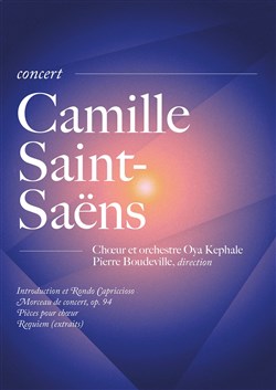Affiche de Concert Hommage | à Camille Saint-Saëns