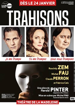 Affiche de Trahisons | avec Michel Fau et Roschdy Zem