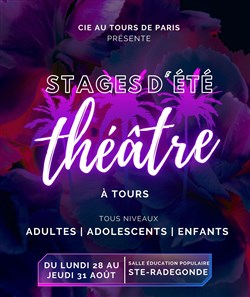 Affiche de Stage d'été de théâtre pour adultes