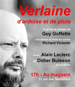 Affiche de Verlaine d'ardoise et de pluie