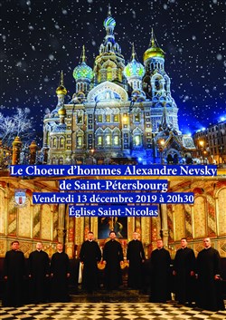 Affiche de Choeur d'hommes d'Alexandre Nevsky de Saint-Petersbourg