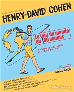 Affiche de Henry-David Cohen dans Le tour du monde en 180 vannes