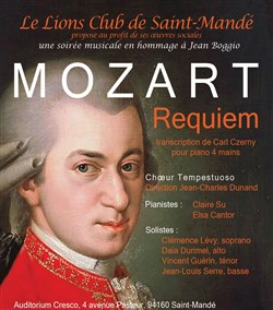 Affiche de Requiem de Mozart | Choeur Tempestuoso