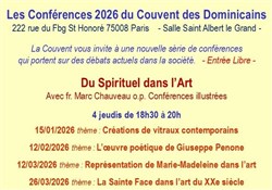 Affiche de Conférence : Créations de vitraux contemporains