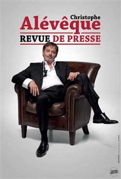Affiche de Christophe Alévêque dans revue de Presse