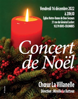 Affiche de Concert de Noël : La Villanelle