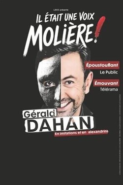 Affiche de Gérald Dahan dans Il était une voix... Molière !