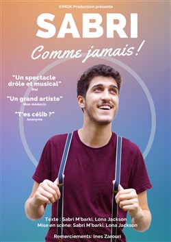 Affiche de Sabri M'Barki dans Sabri Comme Jamais !