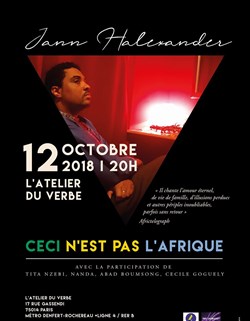 Affiche de Jann Halexander : Ceci n'est pas l'Afrique