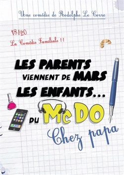 Affiche de Les parents viennent de Mars, les enfants du McDo ! Chez papa