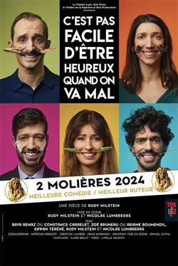 Affiche de C'est pas facile d'être heureux quand on va mal