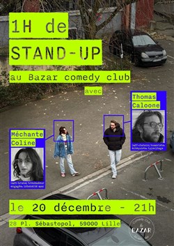 Affiche de 1heure de blague avec Thomas Caloone et Méchante Coline