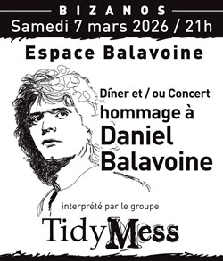 Affiche de Concert Hommage à Daniel Balavoine