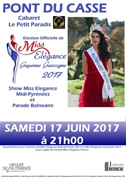 Affiche de Election Miss Elegance Guyenne Gascogne 2017