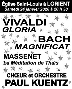Affiche de Jubilation et réflexion, avec Vivaldi, Bach et Massenet