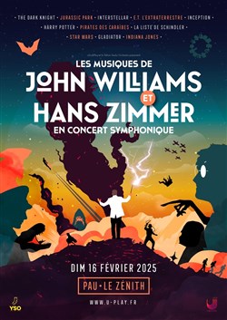 Affiche de Concert symphonique : Les musiques de John Williams et Hans Zimmer | Pau