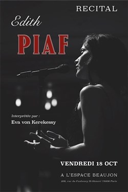 Affiche de Récital Edith Piaf
