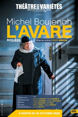 Affiche de L'avare | avec Michel Boujenah