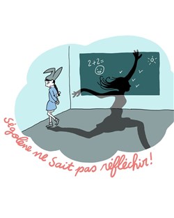 Affiche de Ségolène ne sait pas réfléchir