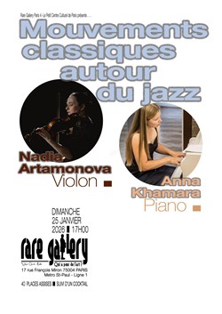 Affiche de Mouvements classiques autour du jazz avec Anna Khmara et Nadia Artamonova