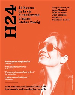 Affiche de H24, 24 heures de la vie d'une femme d'après Stefan Zweig