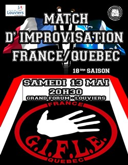 Affiche de Match France-Quebec