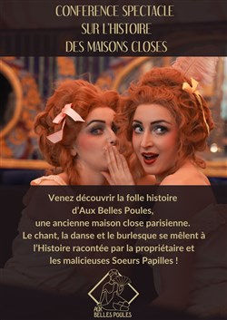 Affiche de Conférence Spectacle Aux Belles Poules