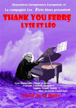 Affiche de Thank You ferré, hommage à Léo Ferré