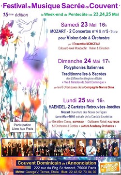 Affiche de 2 cantates rares et inédites de Haendel