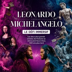 Affiche de Leonardo versus Michelangelo | Le défi immersif