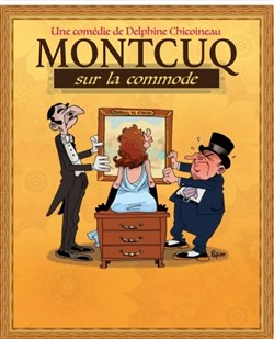 Affiche de Montcuq sur la commode
