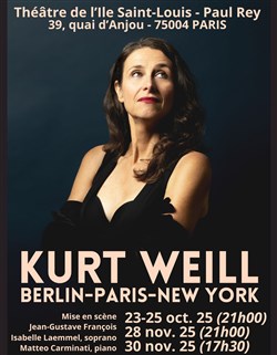 Affiche de Kurt Weill : Berlin-Paris-New York