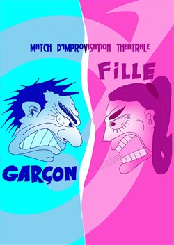 Affiche de Match d'impro : Filles vs Garçons