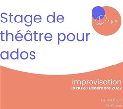 Affiche de Stage d'improvisation | Adolescent