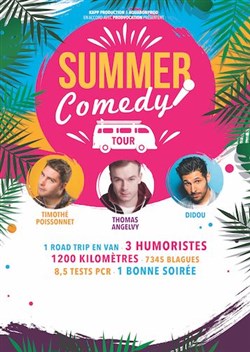 Affiche de Summer Comedy Tour : Timothé Poissonnet / Thomas Angelvy / Didou