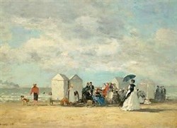 Affiche de Visite guidée de l'Exposition Eugène Boudin, le père de l'impressionnisme | par Loetitia Mathou