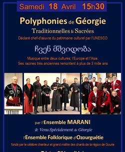 Affiche de Polyphonies Traditionnelles & Sacrées de Géorgie