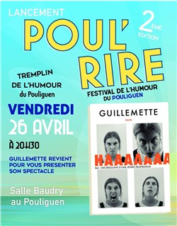 Affiche de Guillemette dans Haaaaaaa | Tremplin de l'humour Poul'rire 2024