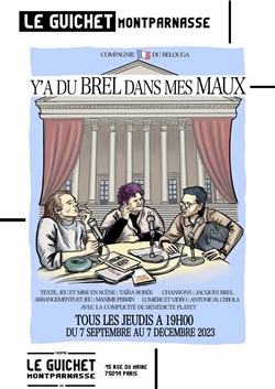 Affiche de Y'a du Brel dans mes maux